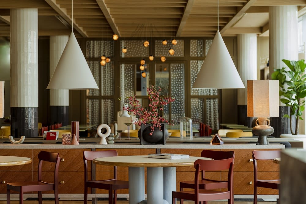 Siddeområde i lobbyen