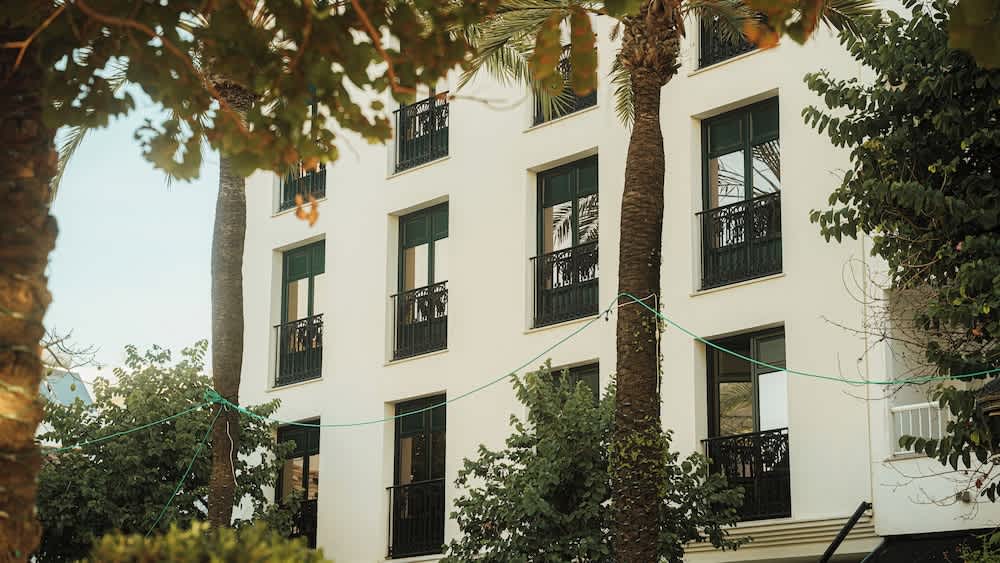 Overnatningsstedets facade