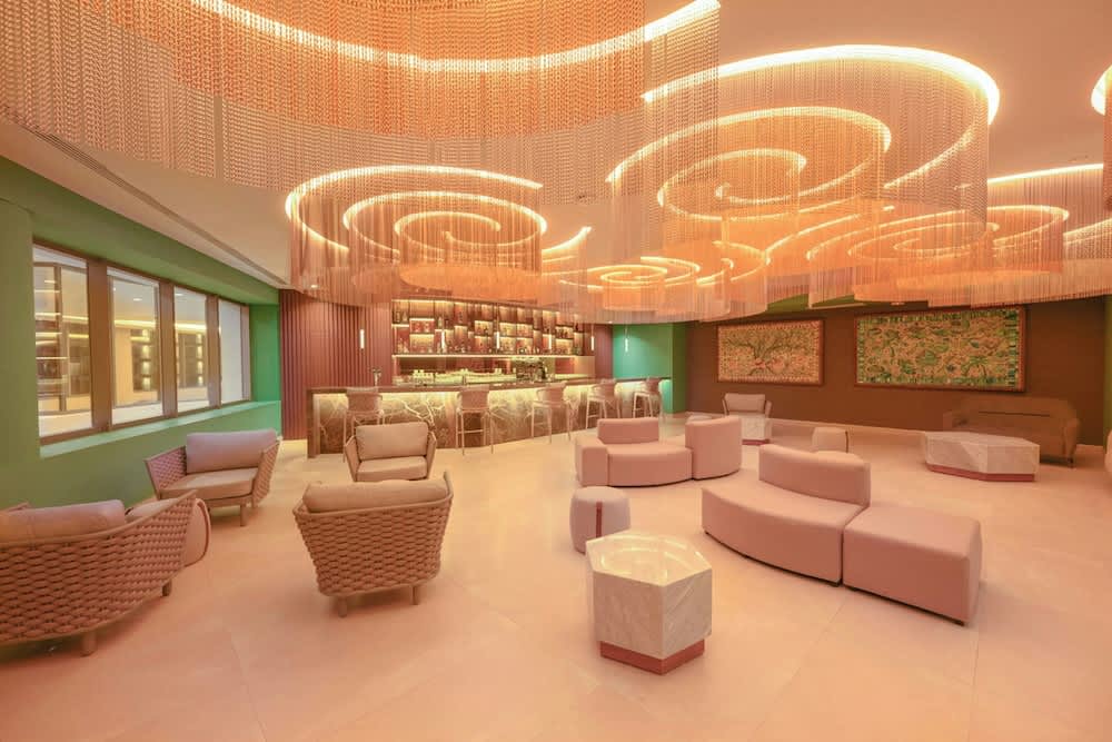 Lounge i lobbyen