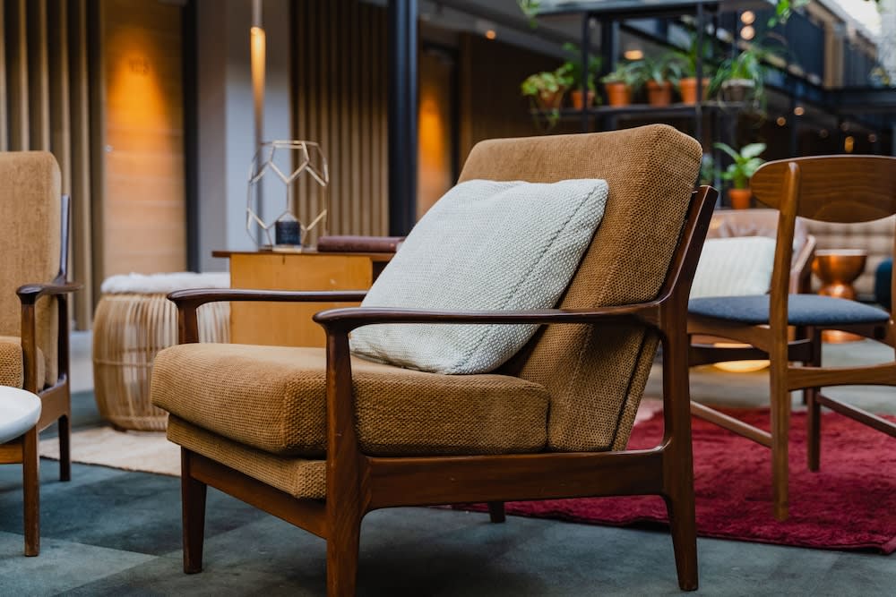 Siddeområde i lobbyen