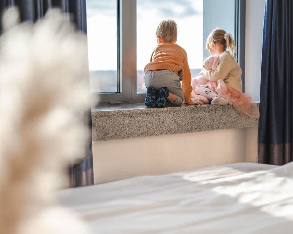 Udsigt fra overnatningsstedet