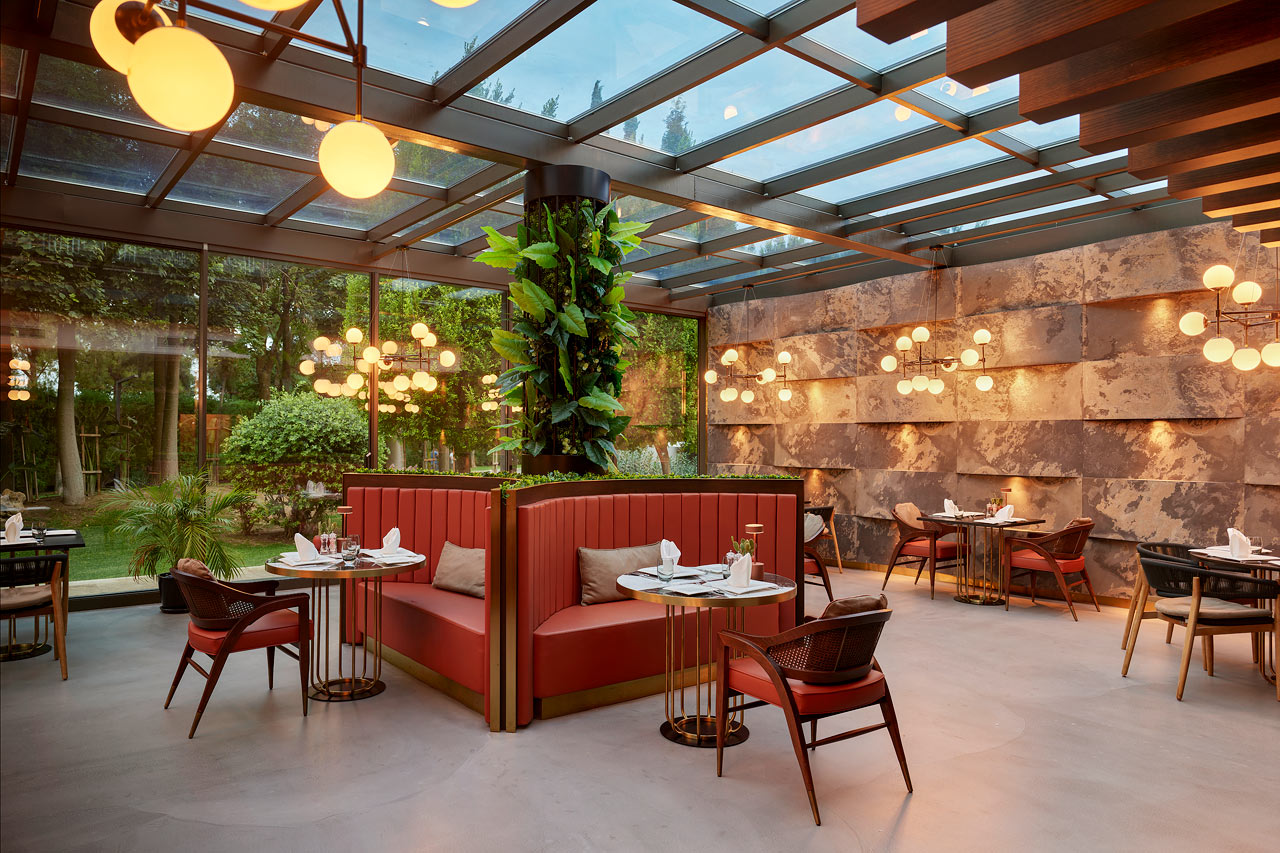 En af hotellets restauranter