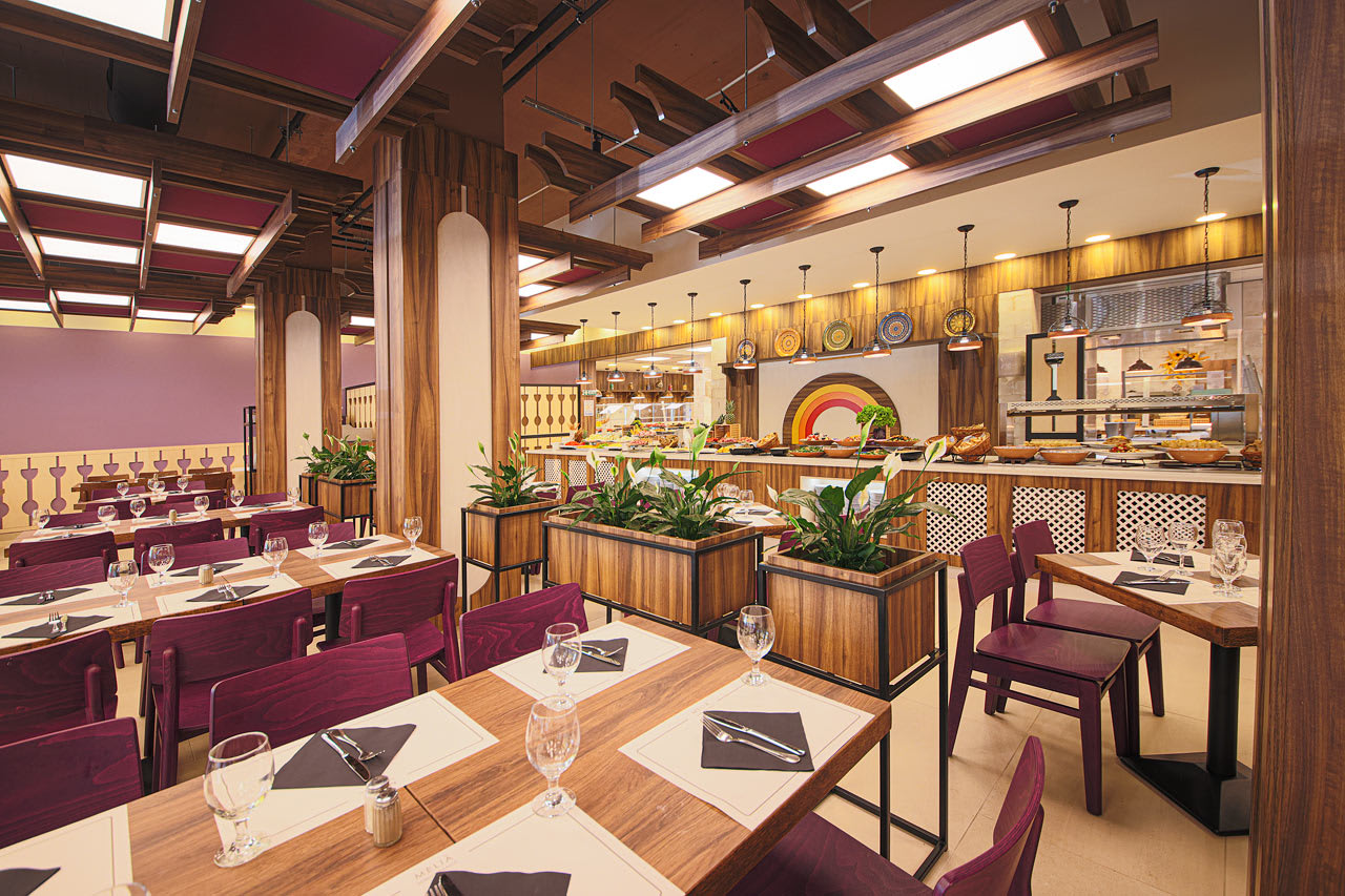 Buffetrestaurant med bulgarske retter