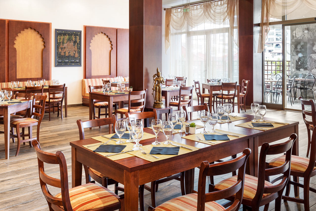 Buffetrestaurant med indiske retter