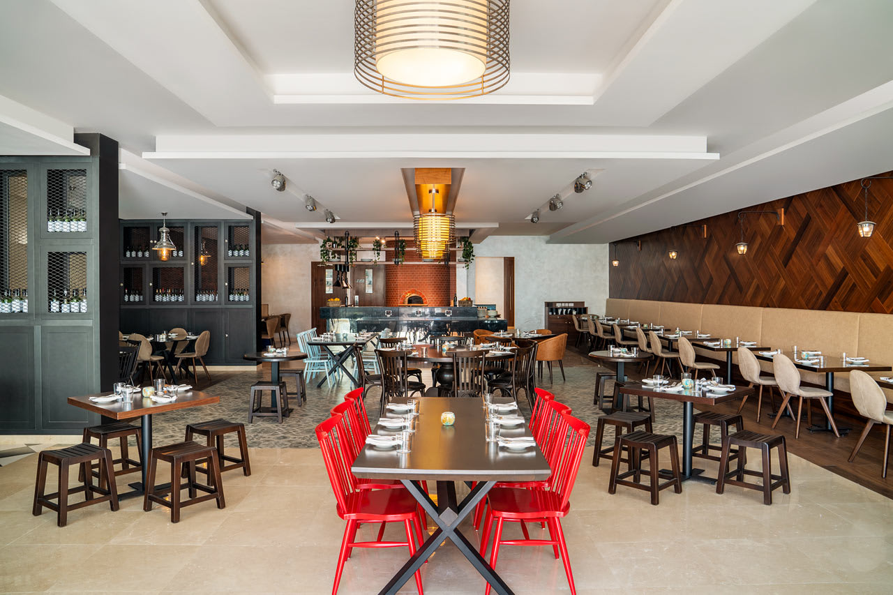 A la carte-restauranten med retter fra Middelhavet