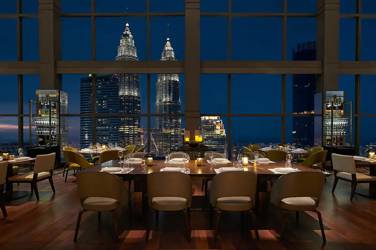 En af hotellets restauranter
