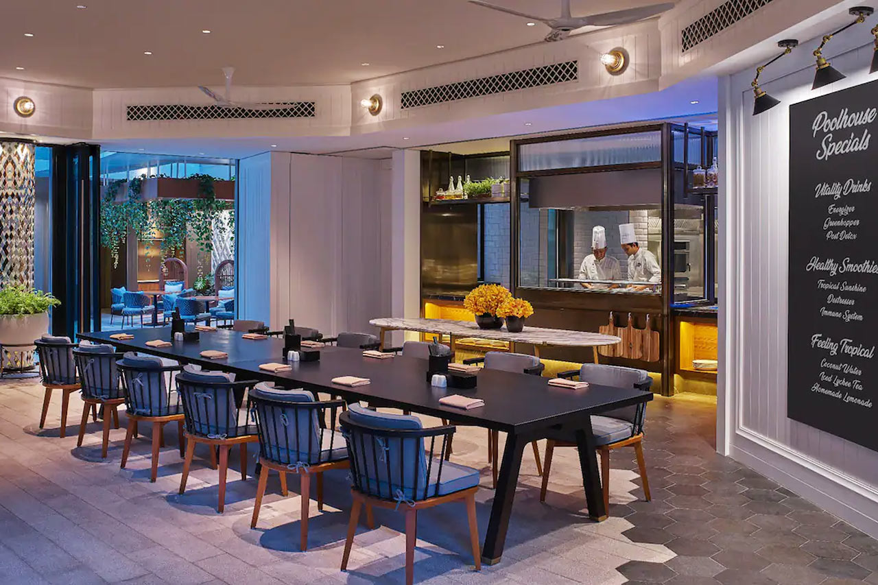 En af hotellets restauranter