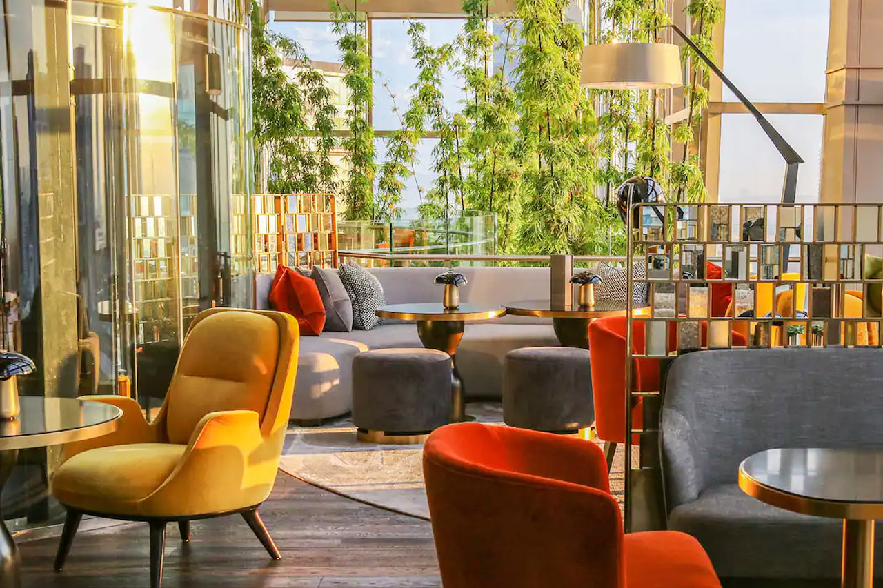 En af hotellets restauranter