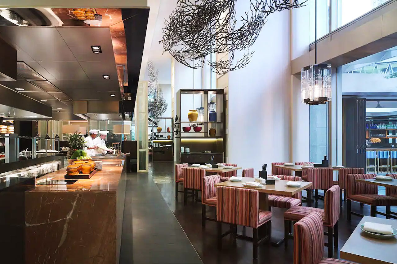 En af hotellets restauranter