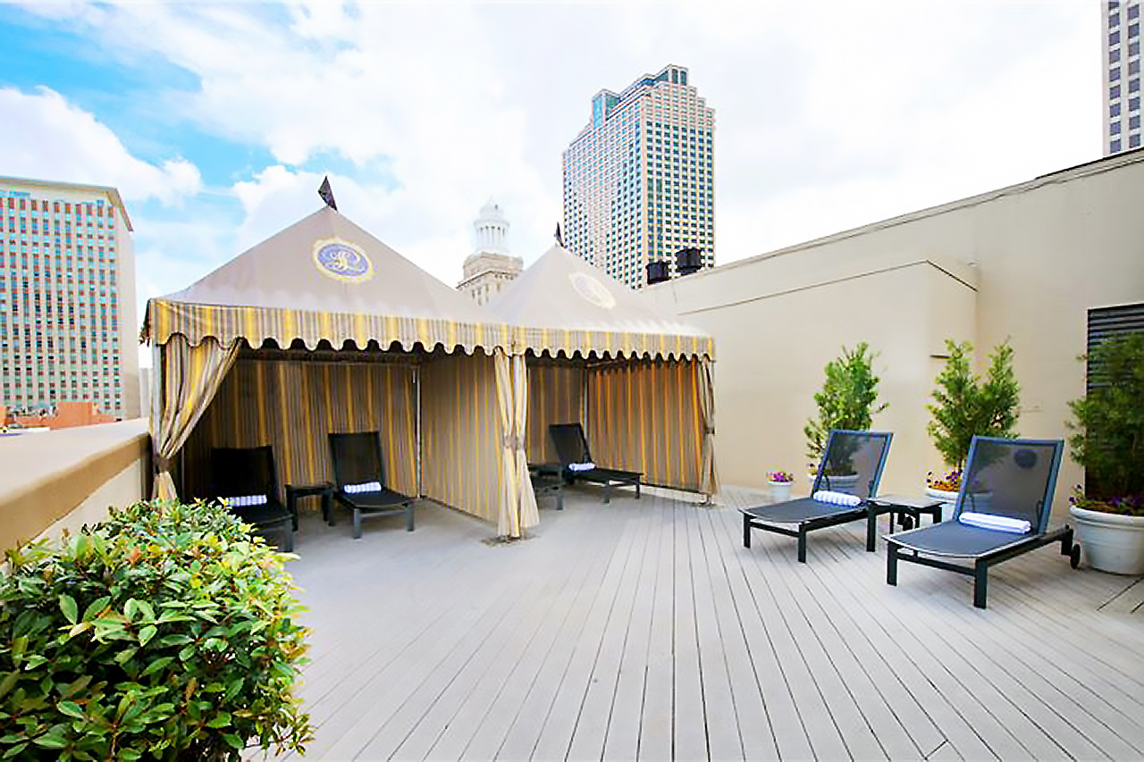 Hotellets tagterrasse