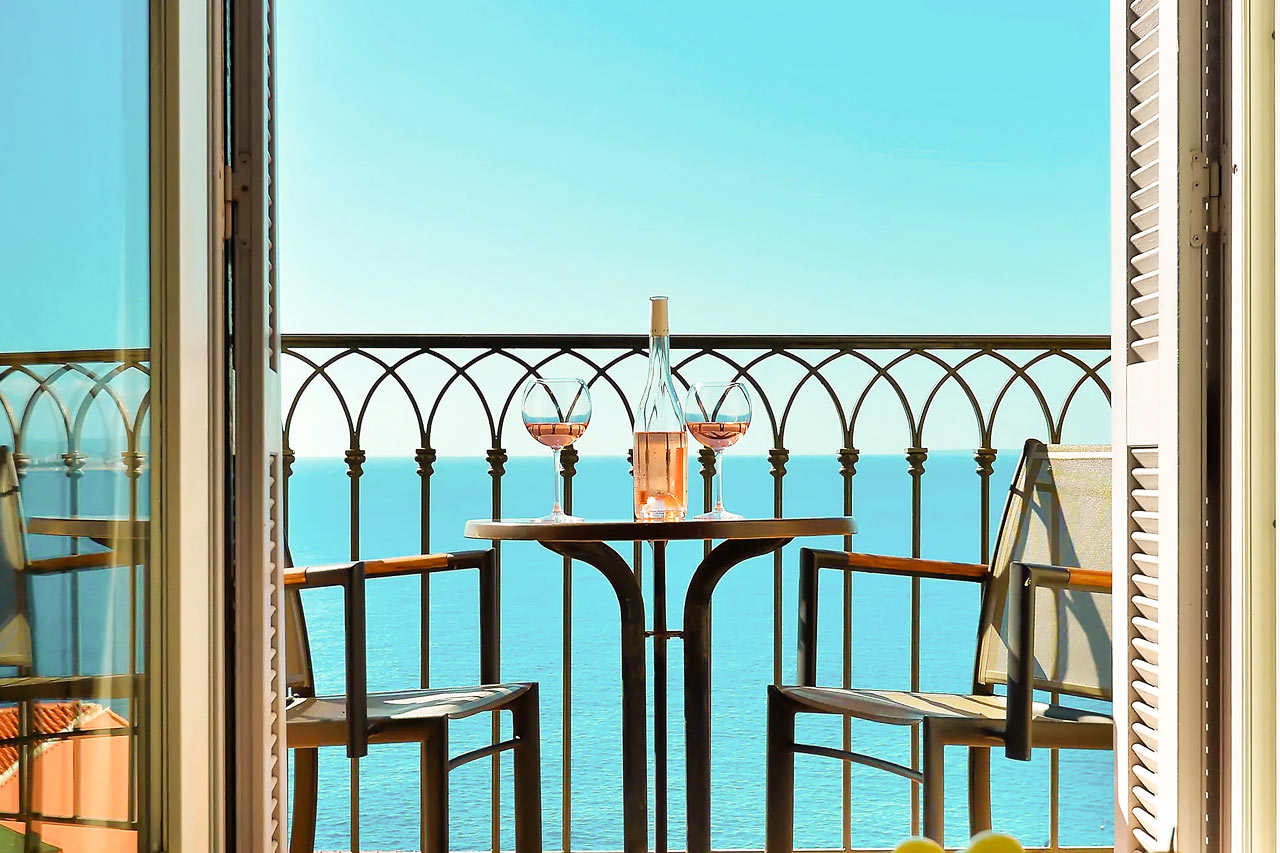 Dobbeltværelse superior med balkon eller terrasse og havudsigt
