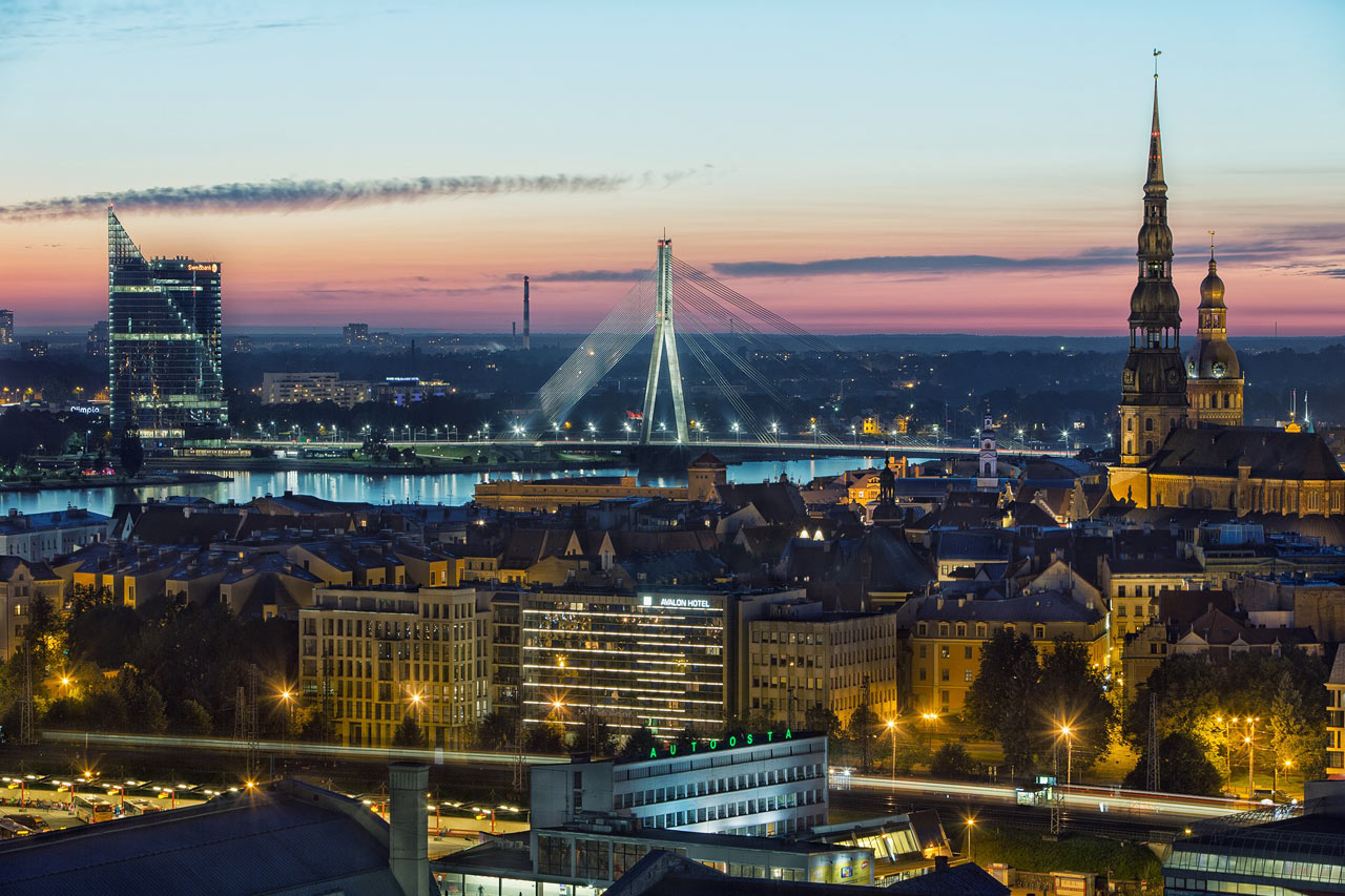 Hotellet ligger centralt i Riga