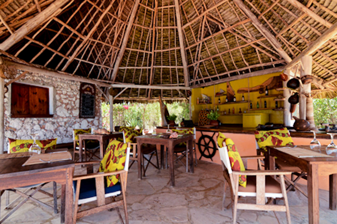 Restaurant og bar ved poolen