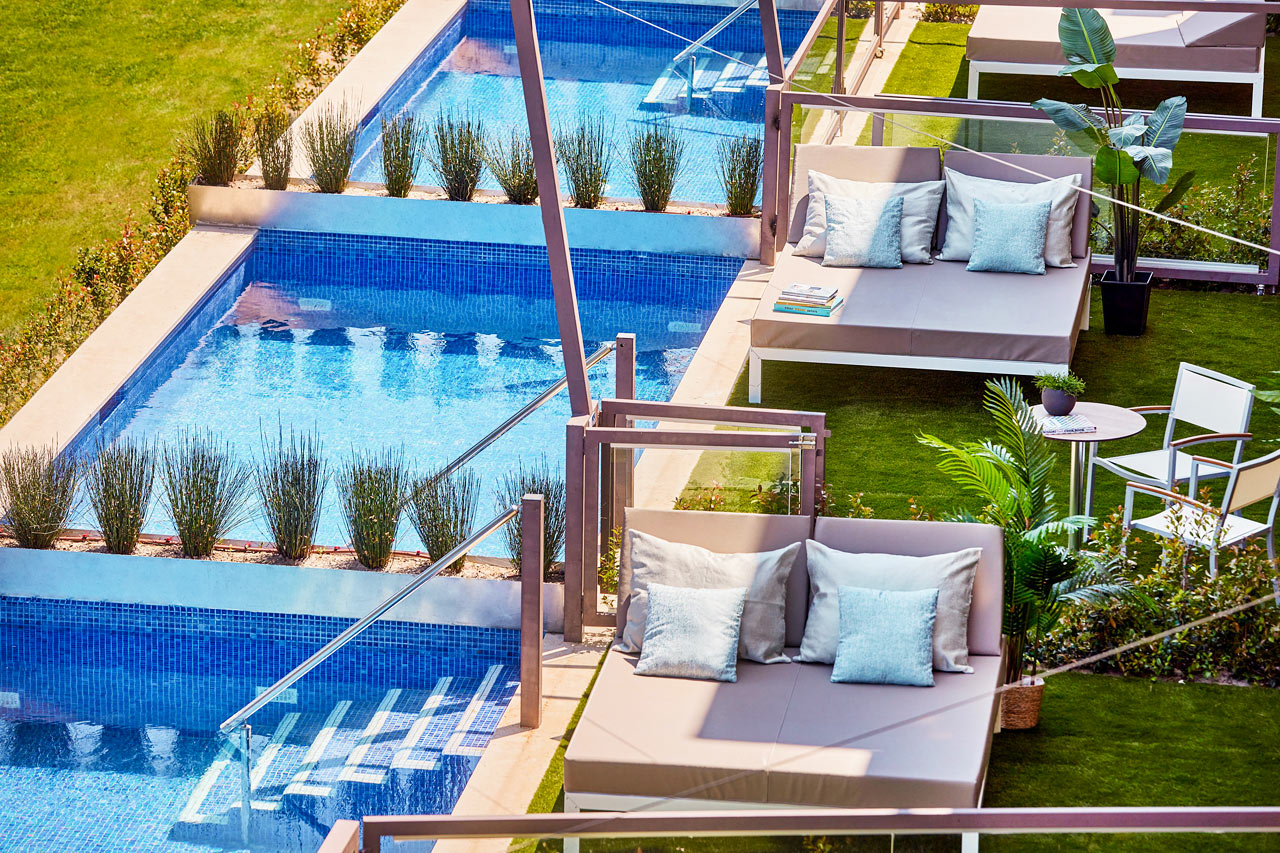 2-værelses lejlighed med privat pool