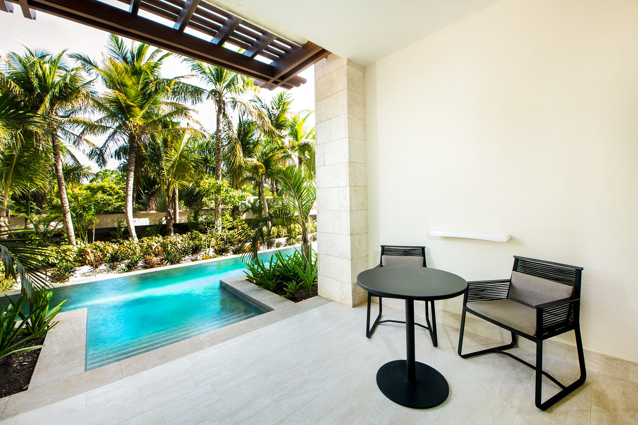 Juniorsuite med adgang til privat, delt pool